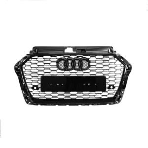 AUDI A3/S3 8V (2016-2020) GLOSS BLACK HONEYCOMB STYLE FRONT GRILLE FACELIFT MODEL