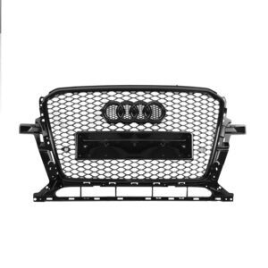 AUDI Q5/SQ5 8R (2012-2017) GLOSS BLACK HONEYCOMB STYLE FRONT GRILLE FACELIFT MODEL