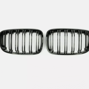 BMW 1 SERIES F20/F21 (2011-2014) GLOSS BLACK DOUBLE SLATED STYLE FRONT GRILLE PRE-LCI