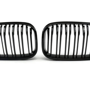 BMW 1 SERIES F20/F21 (2015-2019) GLOSS BLACK DOUBLE SLATED STYLE FRONT GRILLE FACELIFT MODEL