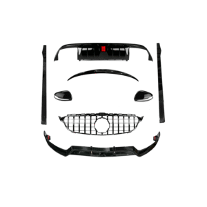 MERCEDES C CLASS W205 (2014-2018) GLOSS BLACK STYLE BODYKIT WITHOUT CAMERA HOLEPRE-LCI