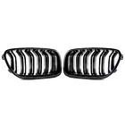 BMW 5 SERIES F10/F11 (2013-2017) GLOSS BLACK DOUBLE SLATED STYLE FRONT GRILLE FACELIFT MODEL