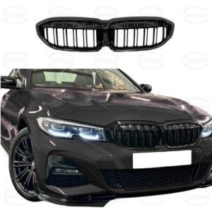 BMW 3 Series G20/G21 (2018-2022) Gloss Black Double Slated Style Kidney Grille