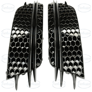 Audi A6 C7 2012-2015 Gloss Black RS6 STYLE Fog Light Cover Left & Right Pair