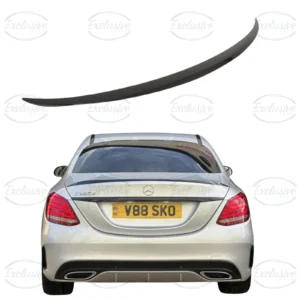 MERCEDES C CLASS W205 (2014-2021) GLOSS BLACK C63 AMG STYLE REAR SPOILER LIP