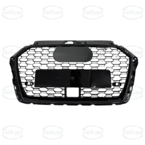 Audi A3/S3 8V (2017-2020) Gloss Black Honeycomb Grille w/ Badge and ACC Hole