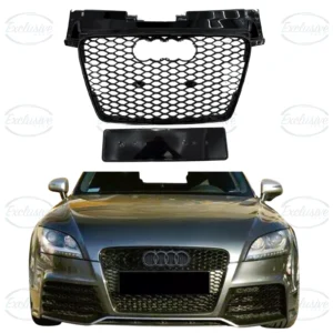 Audi TT/TTS MK2 (2006-2014) Gloss Black Honeycomb TTRS Style Grille & Badge