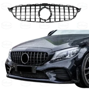 Mercedes C Class W205 (2018-2021) Gloss Black Panamericana GT Style Grille