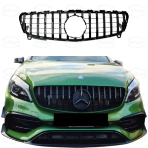 Mercedes A Class W176 (2015-2018) Gloss Black Panamericana GT Style Grille