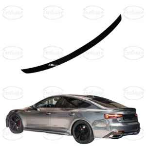 AUDI A5 B9 8W F5 SPORTBACK 2017+ GLOSS BLACK REAR BOOT TRUNK SPOILER LIP