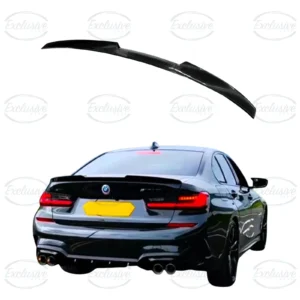 BMW 3 SERIES G20 G80 2018+ GLOSS BLACK M4 STYLE REAR SPOILER LIP WING