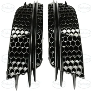 Audi A6 C7 (2012-2015) Gloss Black RS6 Honeycomb style Fog Light Cover Pair