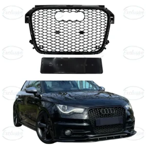 Audi A1/S1 8X (2010-2014) Gloss Black RS1 Style Honeycomb Grille and Badge