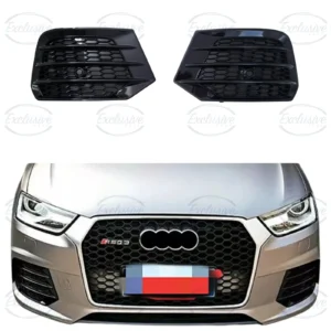 Audi Q3 8U (2016-2018) Gloss Black Honeycomb Fog light Cover Pair
