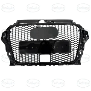 Audi A3/S3 8V (2013-2016) Gloss Black Honeycomb Grille w/ Badge and ACC Hole