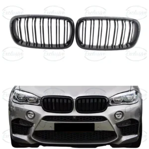BMW X5 F15 F16 X6 (2018-2022) Gloss Black Double Slated Kidney Grille