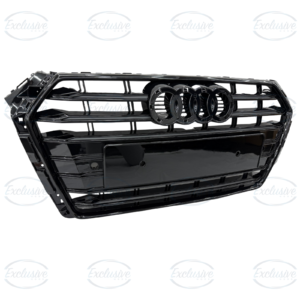 Gloss Black Original Style Grille Compatible with Audi A4 S4 B9 (2016-2019)