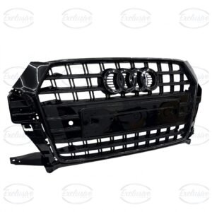 Gloss Black Original Style Grille Compatible with Audi Q3/SQ3 8U (2015-2018)