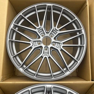 4x 19" Alloy Wheels Multi Spoke Style Satin Grey Suitable for VW and Audi