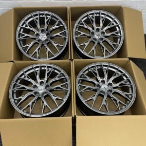 19” Hyper Black Vossen Style Alloys Wheels Set compatible for Audi/VW