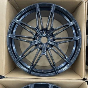 4x 20" 930M Style 5x120 Gloss Black Alloys Wheels Suitable For BMW Models