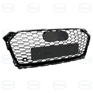 Gloss Black Honeycomb Mesh Grille Compatible with Audi A5/S5 B9 (2016-2019)