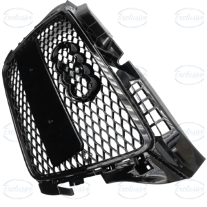 Gloss Black Honeycomb Mesh Grille Compatible With Audi A3/S3 8P (2008-2012)