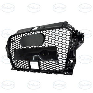 Gloss Black Honeycomb ACC Mesh Grille Compatible with Audi A3/S3 8V (2013-2016)