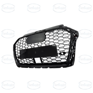 Gloss Black Honeycomb Grille w/ ACC Hole Compatible w/ Audi A3/S3 8V (2017-2020)