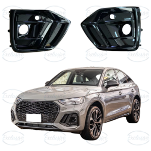Audi Q5 FY (2021-2024) S-Line Gloss Black RSQ5 Style Fog Light Cover Pair