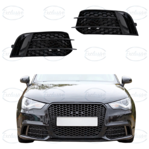 Audi A1 8X (2010-2014) Gloss Black Honeycomb Style Fog Light Cover
