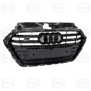 Gloss Black Original Style Mesh Grille Compatible With Audi A3/S3 8V (2017-2020)