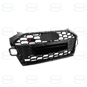 Gloss Black Original Style Mesh Grille Compatible With Audi A4 S4 B9 (2020-2024)