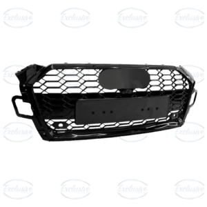 Gloss Black Honeycomb Mesh Grille Compatible With Audi A5/S5 B9.5 (2020-2023)
