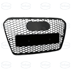 Gloss Black Honeycomb Mesh Grille Compatible With Audi A5 S5 B8 8T (2012-2016)