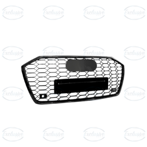 Gloss Black Honeycomb Mesh Grille Compatible With Audi A6/S6 C8 (2019-2023)