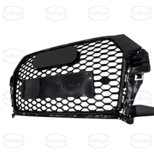 Gloss Black Honeycomb Mesh Grille Compatible with Audi Q3/SQ3 8U (2015-2018)