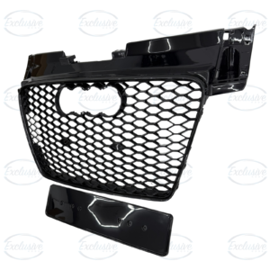 Gloss Black Honeycomb Grille Mesh Compatible With Audi TT/TTS MK2 (2006-2014)