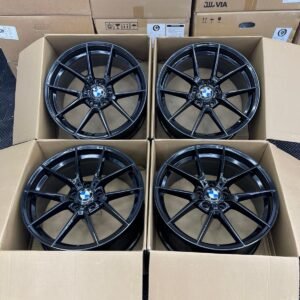 4x19" BMW 763M Gloss Black Alloys 3 Series 4 Series F20 F30 F31 M Sport