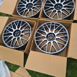 For Mercedes 19'' C63 Style Satin Grey with Diamond Lip Alloys fits C E S Class