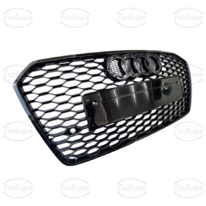 Gloss Black Honeycomb Mesh Grille Compatible With Audi A7/S7 C7.5 (2015-2018)