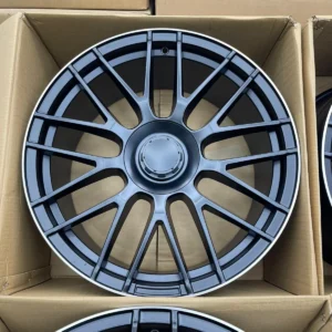 For Mercedes 19'' C63 Style Satin Black with Diamond Lip Alloys fits C E S Class