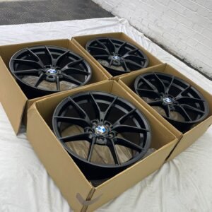 4x20" BMW 763M Style Satin Black Alloys 3 Series 4 Series F20 F30 F31 M Sport Copy